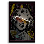 Mauro Ferretti Painting with LED on canvas Marilin