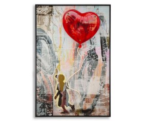 MAURO FERRETTI QUADRO CON LED SU TELA HEART