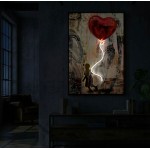 MAURO FERRETTI QUADRO CON LED SU TELA HEART
