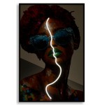 Mauro Ferretti Canvas Painting with LEDs Afro