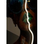 Mauro Ferretti Canvas Painting with LEDs Afro