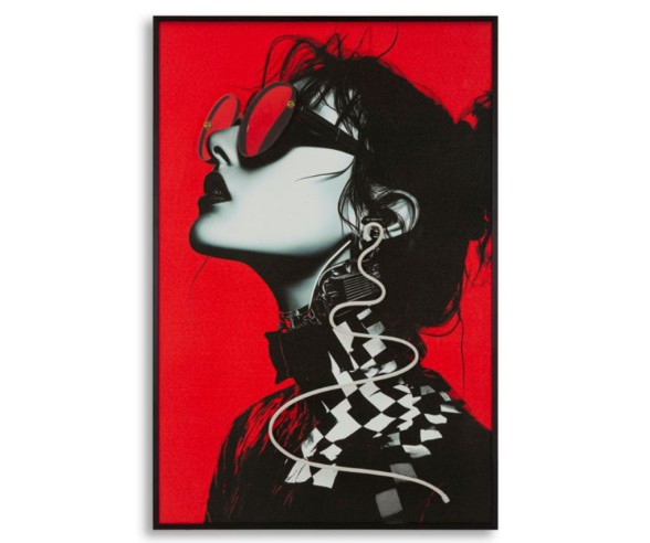 MAURO FERRETTI QUADRO CON LED SU TELA PSYCO B