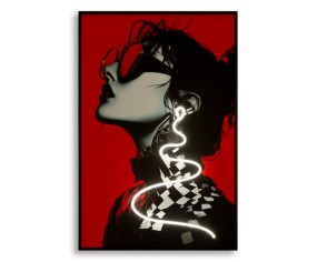 MAURO FERRETTI QUADRO CON LED SU TELA PSYCO B