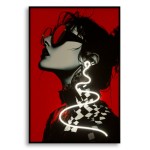 Mauro Ferretti Painting with LED on canvas Psyco B