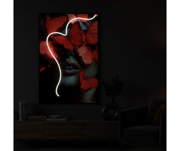 MAURO FERRETTI QUADRO CON LED BUTTERFLIES