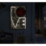MAURO FERRETTI QUADRO CON LED DA PARETE LOVE