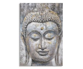MAURO FERRETTI DIPINTO SU TELA FACE BUDDHA LIGHT A