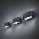 IDEAL LUX ANDROMEDA applique da esterno in alluminio verniciato