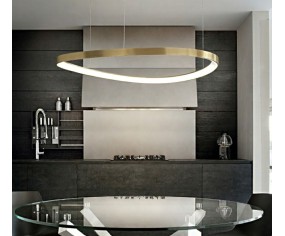 Ideal Lux Gemini Modern LED Brass suspension 2