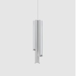 IDEAL LUX DORICA SOSPENSIONE 3 LUCI IN ALLUMINIO LED
