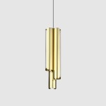 IDEAL LUX DORICA SOSPENSIONE 3 LUCI IN ALLUMINIO LED