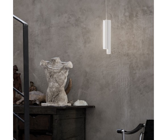 Ideal Lux Dorica 3-light suspension lamp in LED aluminum