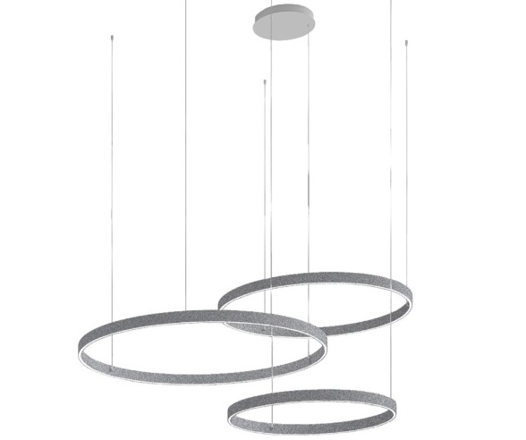 Promoluce Game Sospensione moderna alluminio tripla
