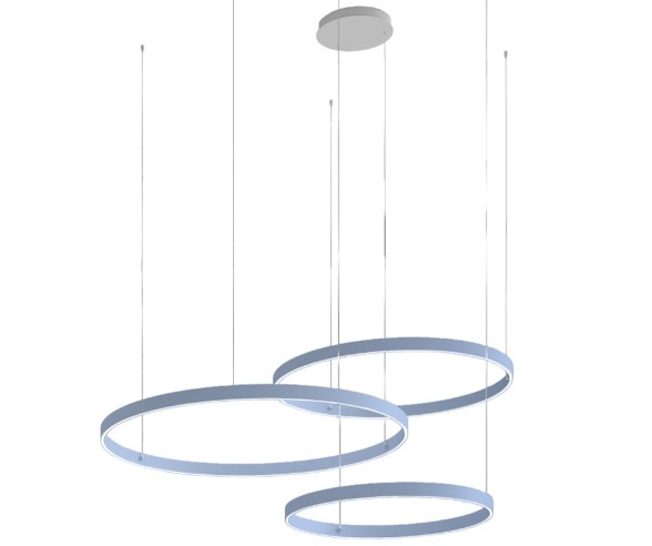 Promoluce Game Sospensione moderna alluminio tripla