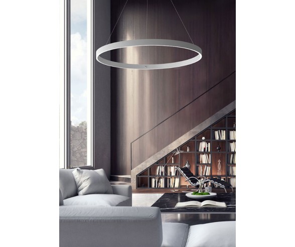 Promoluce Game Sospensione moderna alluminio anello led