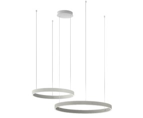 Promoluce Game Sospensione moderna bianca led doppia