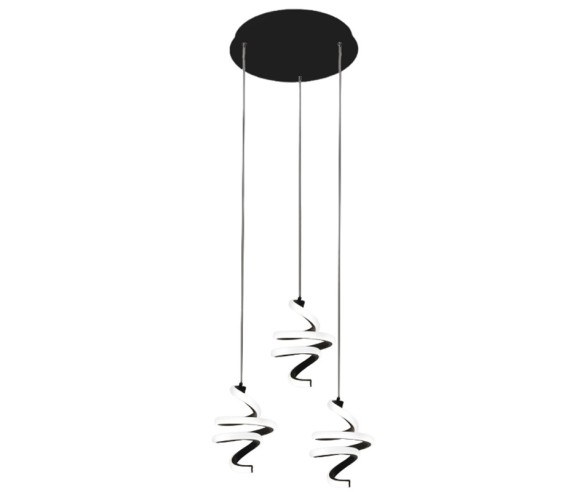 PROMOLUCE BOUCLE SOSPENSIONE TRIPLA MODERNA LED