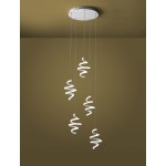 Promoluce Boucle Sospensione 5 luci moderna led