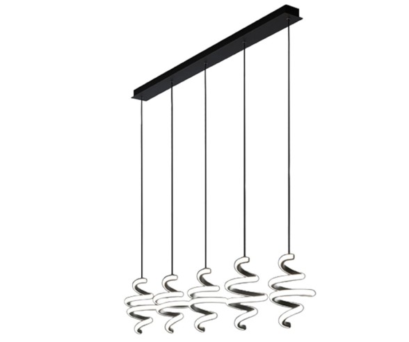Promoluce Boucle Sospensione 5 luci moderna led