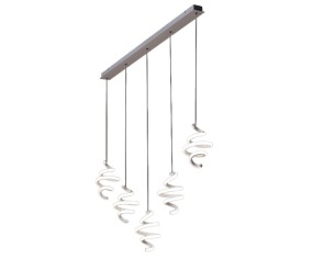 Promoluce Boucle Sospensione 5 luci moderna led 2