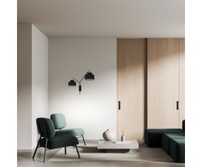 Vivida International Bottone Applique moderna con doppio braccio led 2