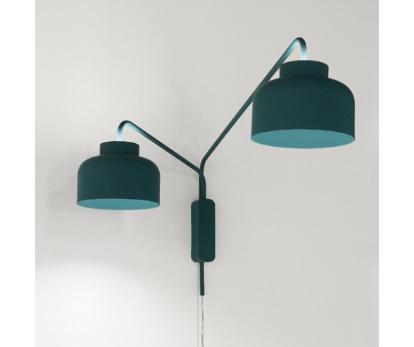Vivida International Bottone Moderne Wandleuchte mit doppeltem LED-Arm