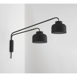 Vivida International Bottone Applique moderna con doppio braccio led
