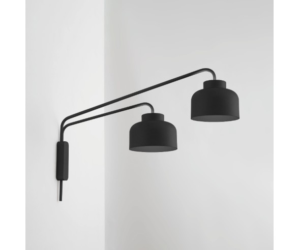 Vivida International Bottone Applique moderna con doppio braccio led