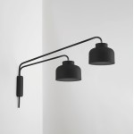 Vivida International Bottone Applique moderna con doppio braccio led