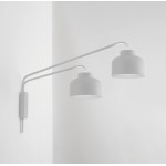 Vivida International Bottone Moderne Wandleuchte mit doppeltem LED-Arm