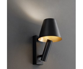 APPLIQUE DA COMODINO NERO LED ORIENTABILE 3000K 2