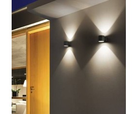 IDEAL LUX LAMPADA DA PARETE  SNIF ROUND ANTRACITE