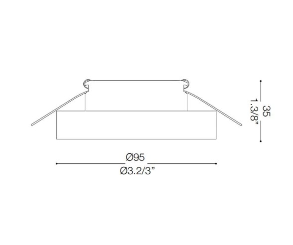 IDEAL LUX FARETTO DA INCASSO BLUES