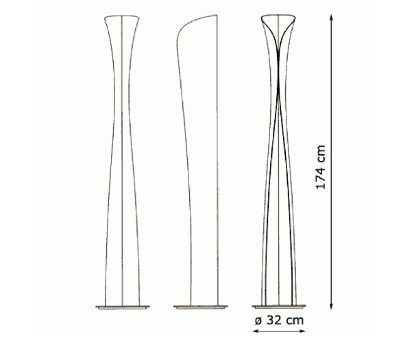 ARTEMIDE LAMPADA DA TERRA CADMO 