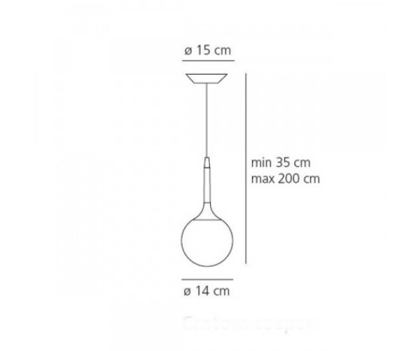 ARTEMIDE SOSPENSIONE CASTORE