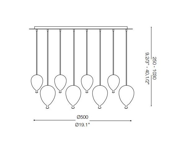 IDEAL LUX LAMPADA A SOSPENSIONE CLOWN-SP8