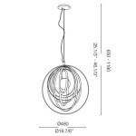 IDEAL LUX LAMPADA A SOSPENSIONE DISCO