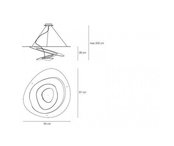 ARTEMIDE SOSPENSIONE PIRCE HALO
