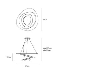 ARTEMIDE SOSPENSIONE PIRCE MINI LED 2
