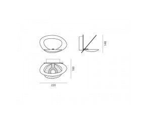 ARTEMIDE LAMPADA DA PARETE PIRCE MICRO LED 2