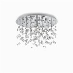 IDEAL LUX LAMPADA DA SOFFITTO NEVE 8 LUCI CROMO