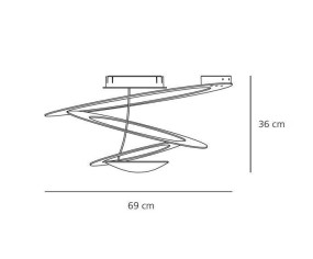 ARTEMIDE LAMPADA DA SOFFITTO PIRCE MINI LED 2