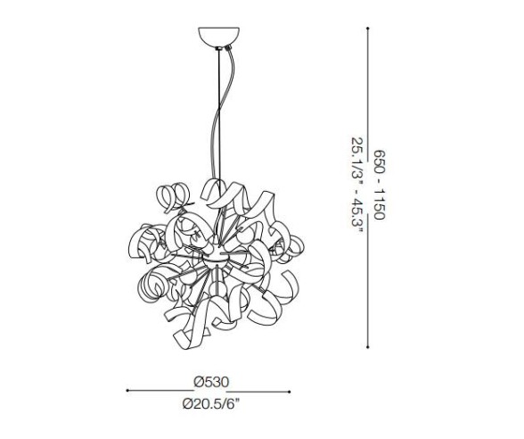 IDEAL LUX SOSPENSIONE VORTEX