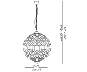 IDEAL LUX SOSPENSIONE LUXOR 6 LUCI 2