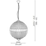 IDEAL LUX SOSPENSIONE LUXOR 6 LUCI