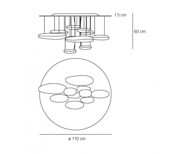 ARTEMIDE LAMPADA DA SOFFITTO MERCURY HALO