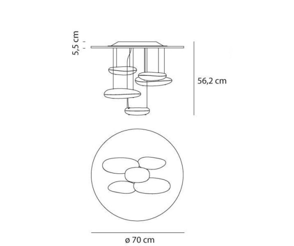 ARTEMIDE LAMPADA DA SOFFITTO MINI MERCURY HALO
