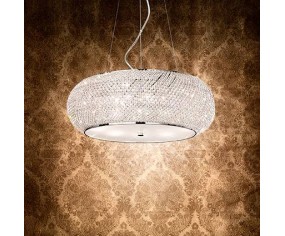 IDEAL LUX SOSPENSIONE PASHA' 10 LUCI CROMO