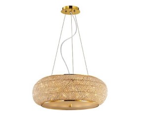 IDEAL LUX SOSPENSIONE PASHA' 10 LUCI CROMO