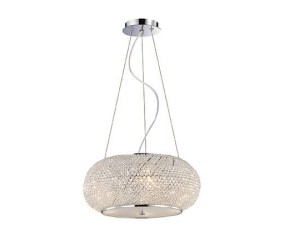 IDEAL LUX SOSPENSIONE PASHA' 6 LUCI CROMO 2